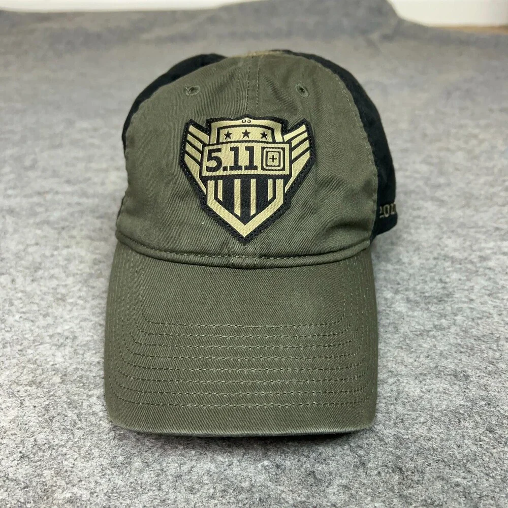 511 Tactical Mens Hat Cap Strapback Green Black Military Utility Casual Logo